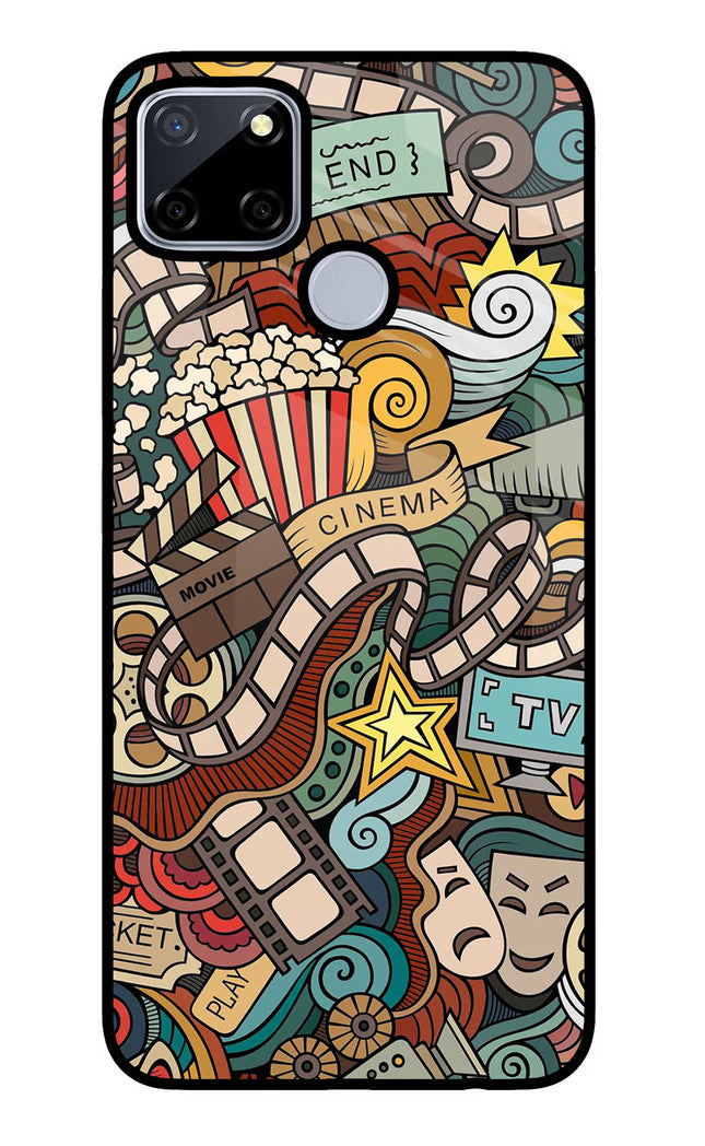 Cinema Abstract Realme C12/Narzo 20 Glass Case Back Cover by Casekaro