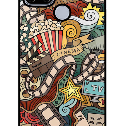 Cinema Abstract Realme C12/Narzo 20 Glass Case