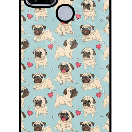 Pug Dog Realme C12/Narzo 20 Glass Case