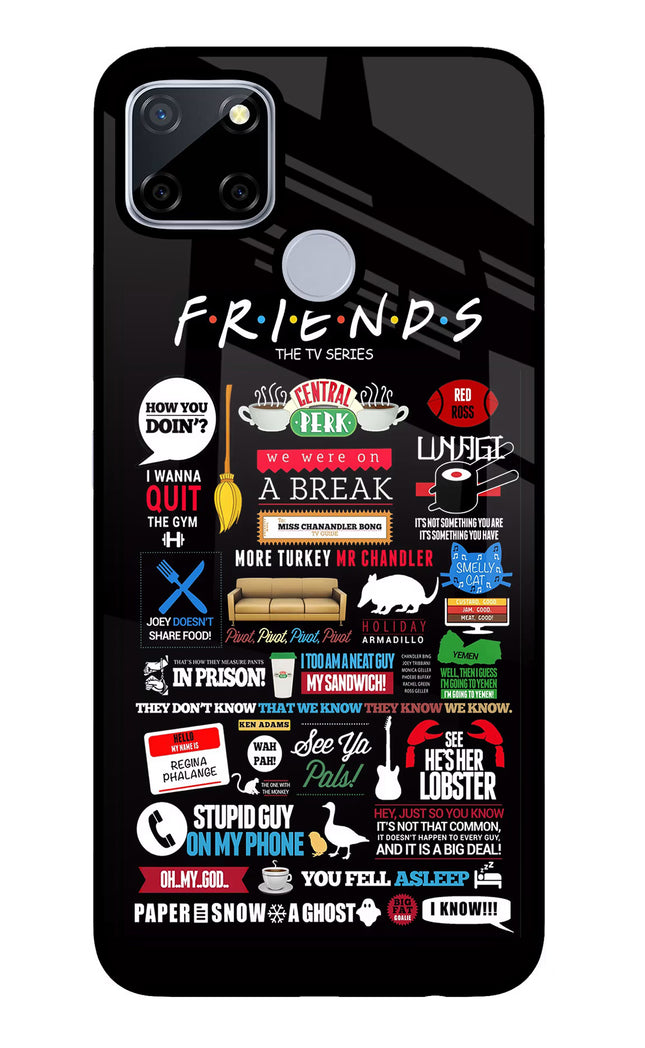 FRIENDS Realme C12/Narzo 20 Glass Case Back Cover by Casekaro
