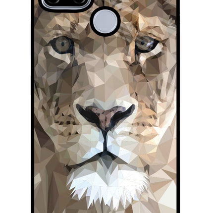 Lion Art Realme C12/Narzo 20 Glass Case Back Cover by Casekaro
