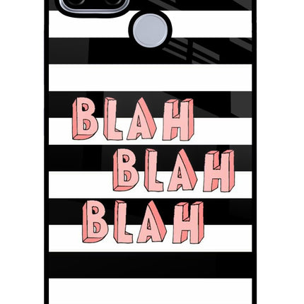 Blah Blah Blah Realme C12/Narzo 20 Glass Case Back Cover by Casekaro