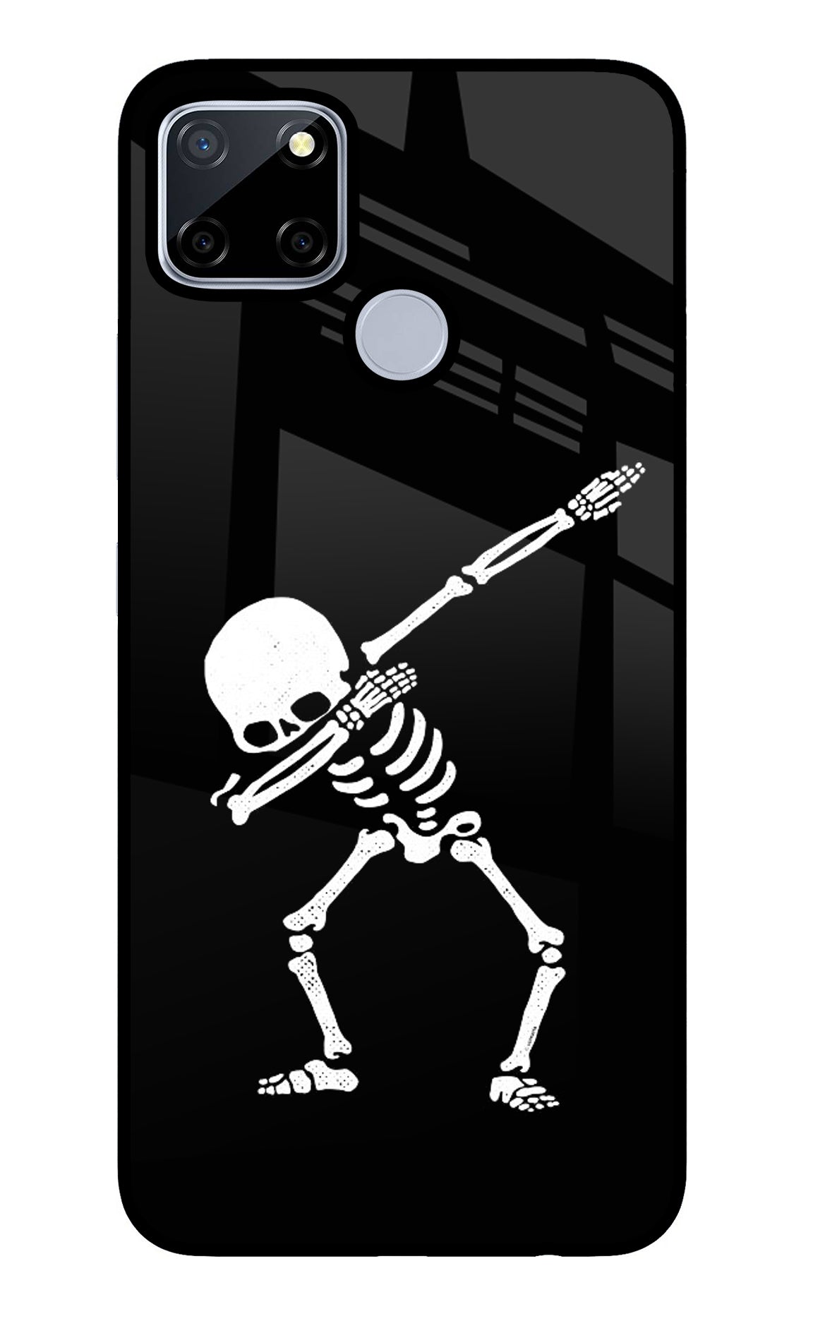 Dabbing Skeleton Art Realme C12/Narzo 20 Back Cover