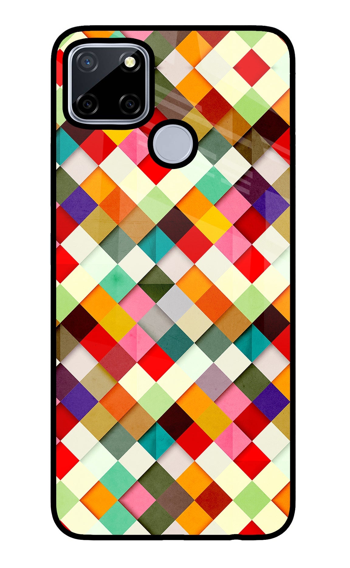 Geometric Abstract Colorful Realme C12/Narzo 20 Back Cover