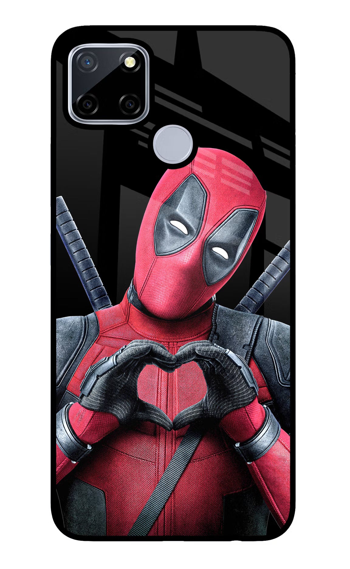 Deadpool Realme C12/Narzo 20 Glass Case Back Cover by Casekaro