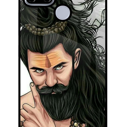 Mahadev Realme C12/Narzo 20 Glass Case Back Cover by Casekaro