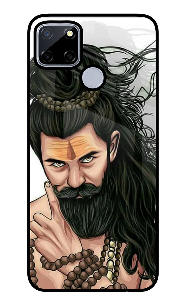 Mahadev Realme C12/Narzo 20 Glass Case Back Cover by Casekaro