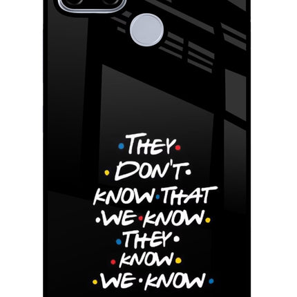 FRIENDS Dialogue Realme C12/Narzo 20 Glass Case Back Cover by Casekaro