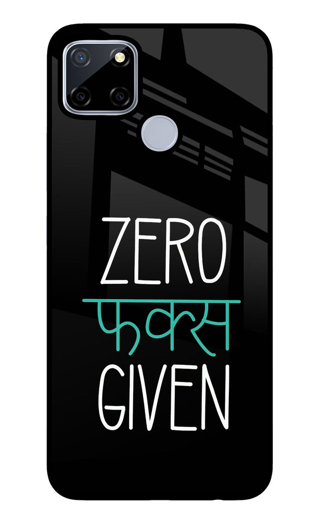 Zero Fucks Given Realme C12/Narzo 20 Glass Case