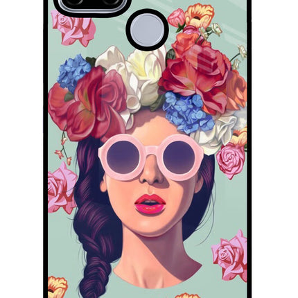 Pretty Girl Realme C12/Narzo 20 Glass Case Back Cover by Casekaro