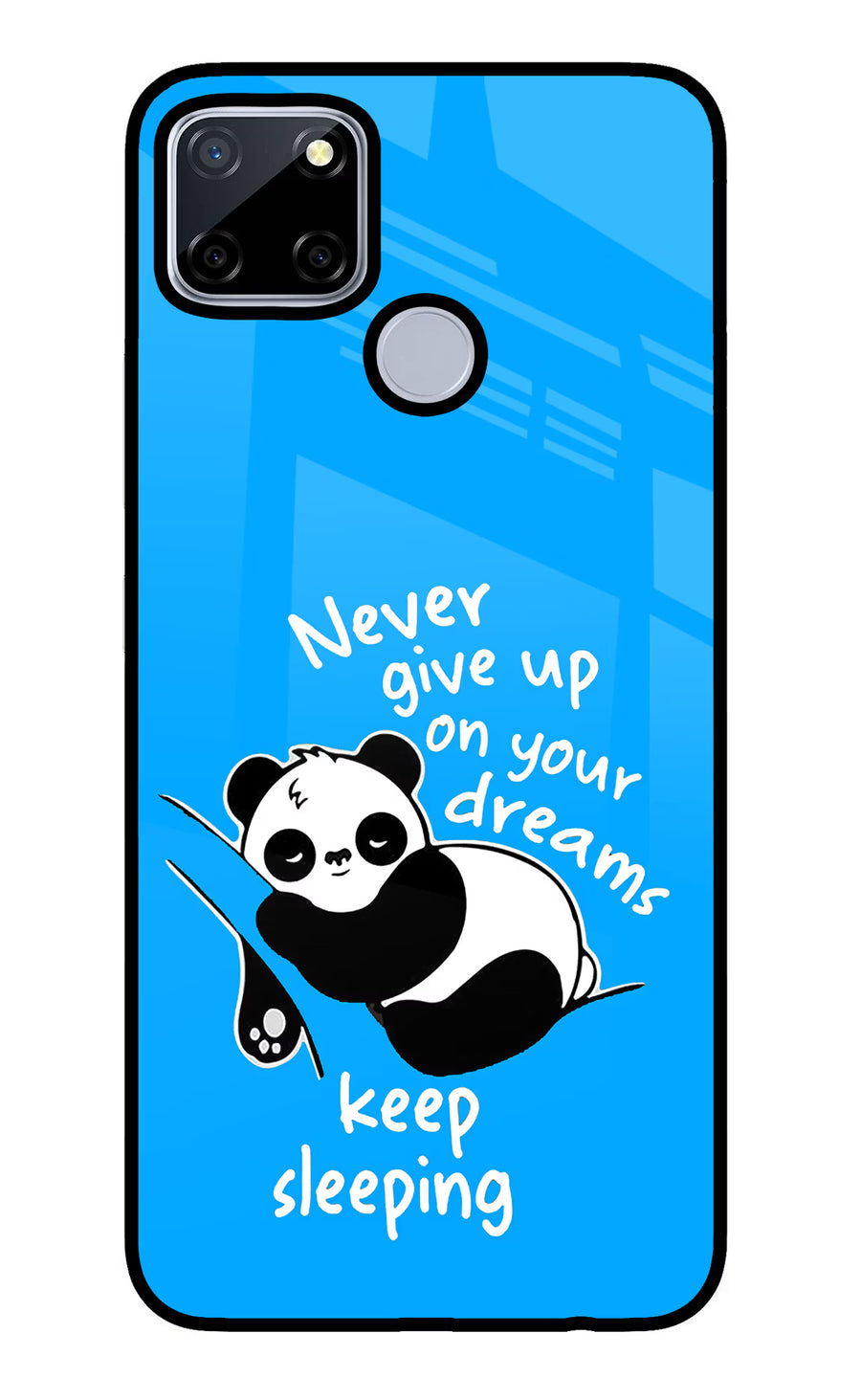Keep Sleeping Realme C12/Narzo 20 Back Cover, Glass case