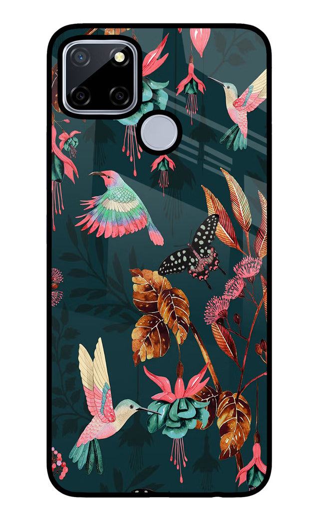 Birds Realme C12/Narzo 20 Glass Case Back Cover by Casekaro