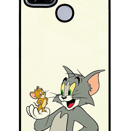 Tom & Jerry Realme C12/Narzo 20 Glass Case Back Cover by Casekaro