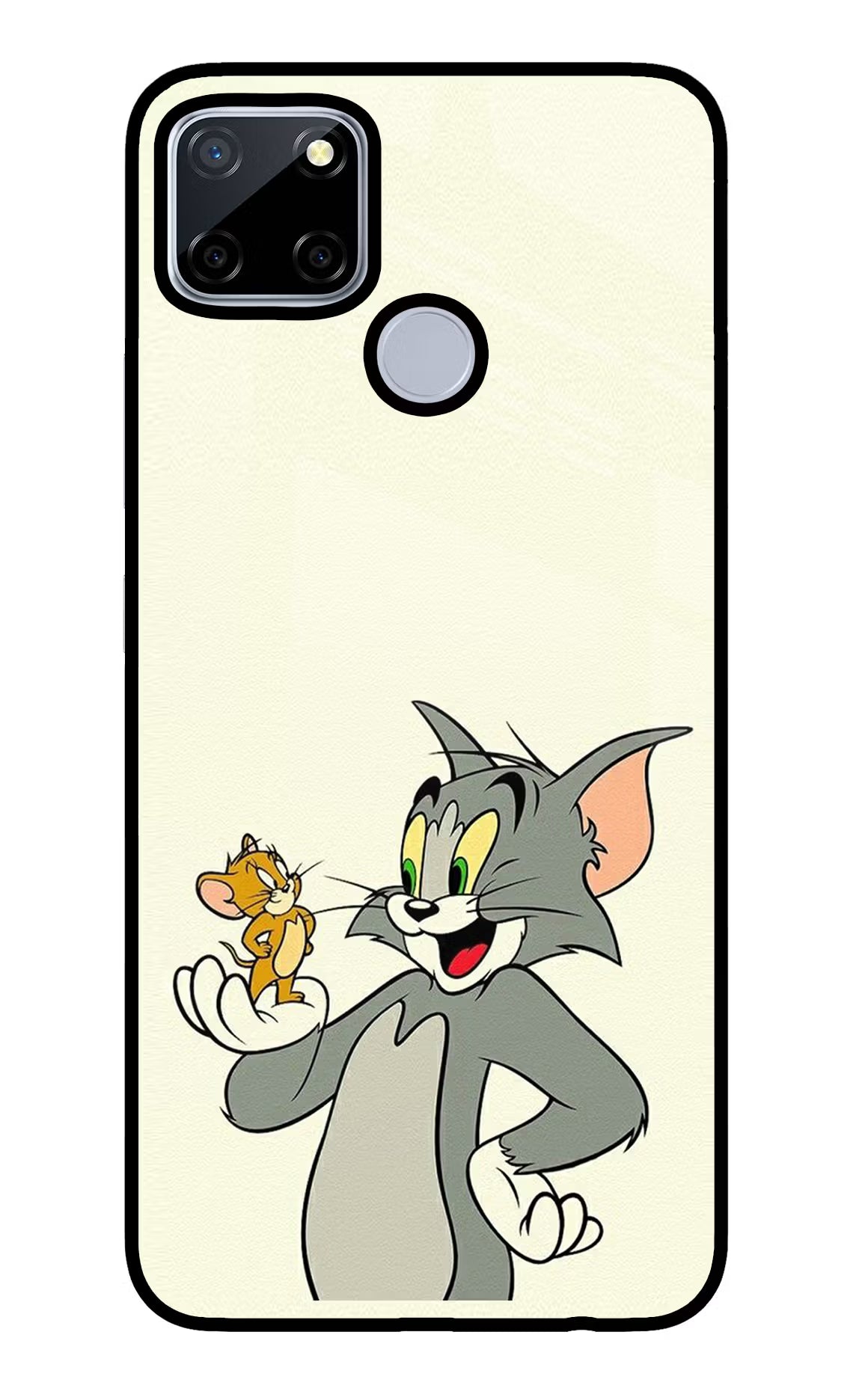 Tom & Jerry Realme C12/Narzo 20 Glass Case Back Cover by Casekaro