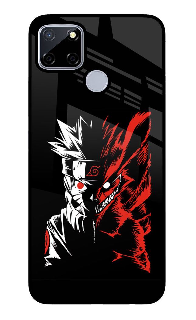 Naruto Two Face Realme C12/Narzo 20 Glass Case Back Cover by Casekaro