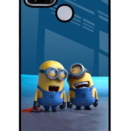 Minion Laughing Realme C12/Narzo 20 Glass Case