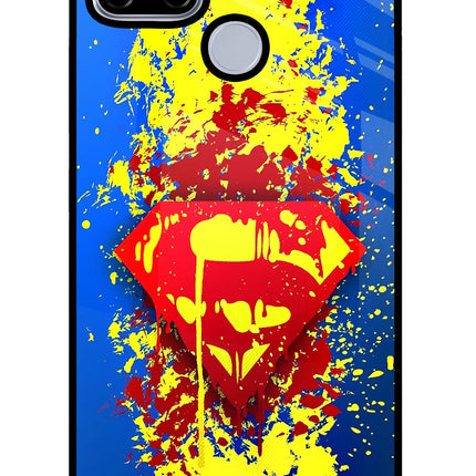 Superman logo Realme C12/Narzo 20 Glass Case
