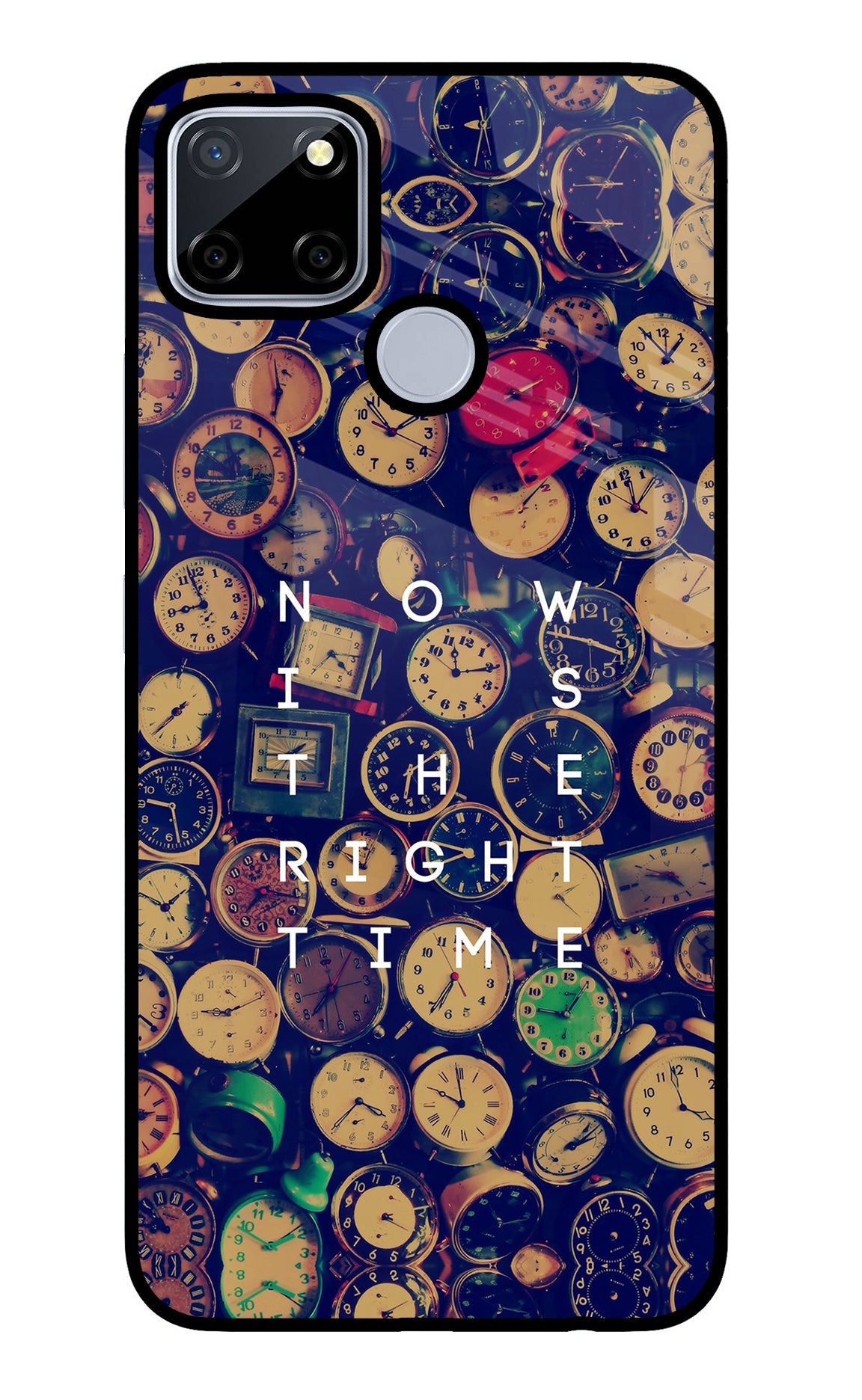 Now is the Right Time Quote Realme C12/Narzo 20 Glass Case