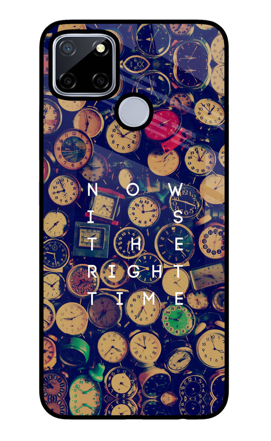Now is the Right Time Quote Realme C12/Narzo 20 Glass Case