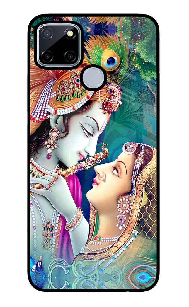 Lord Radha Krishna Realme C12/Narzo 20 Glass Case Back Cover by Casekaro