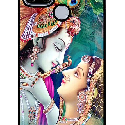 Lord Radha Krishna Realme C12/Narzo 20 Glass Case