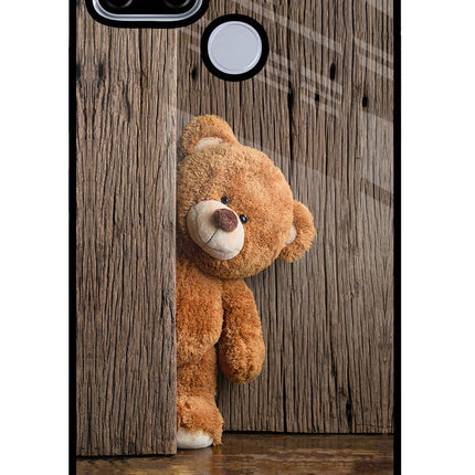 Teddy Wooden Realme C12/Narzo 20 Glass Case Back Cover by Casekaro