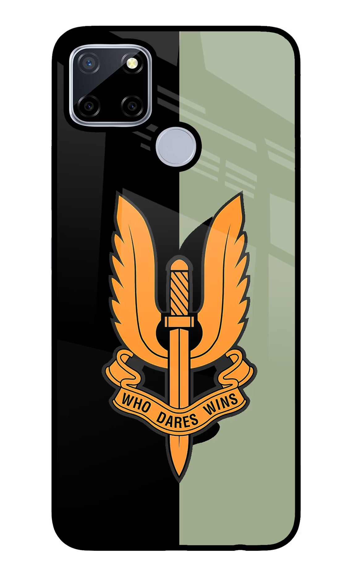 Balidan Logo Realme C12/Narzo 20 Glass Case Back Cover by Casekaro