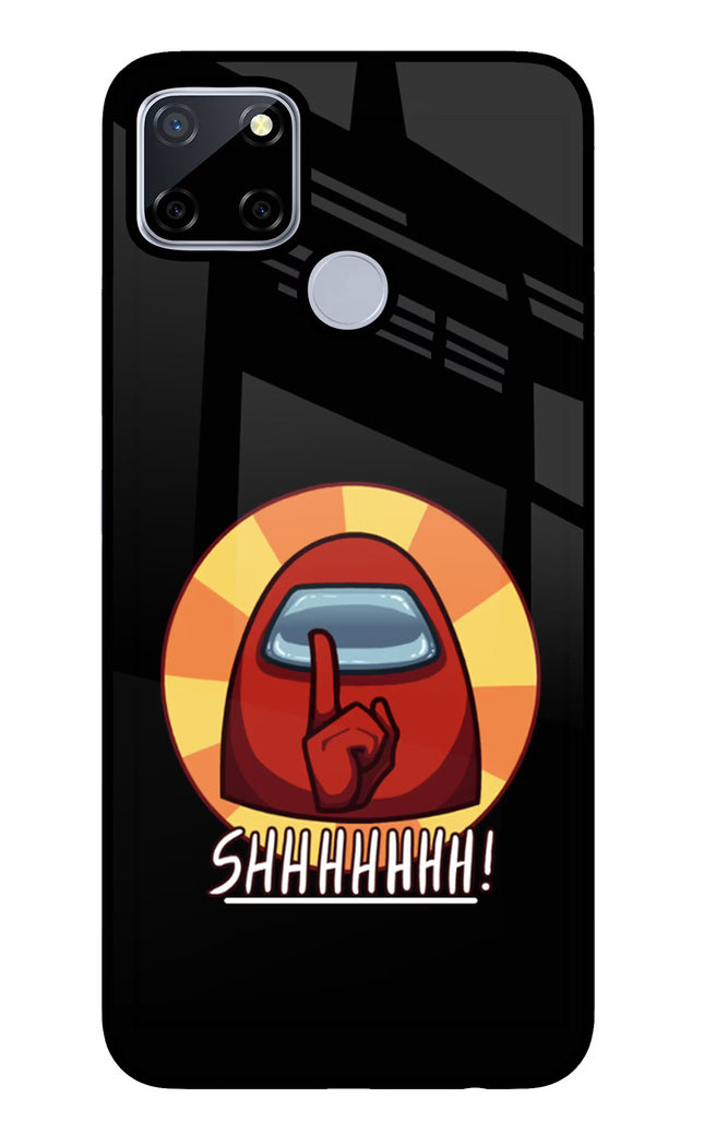 Among Us Shhh! Realme C12/Narzo 20 Glass Case Back Cover by Casekaro