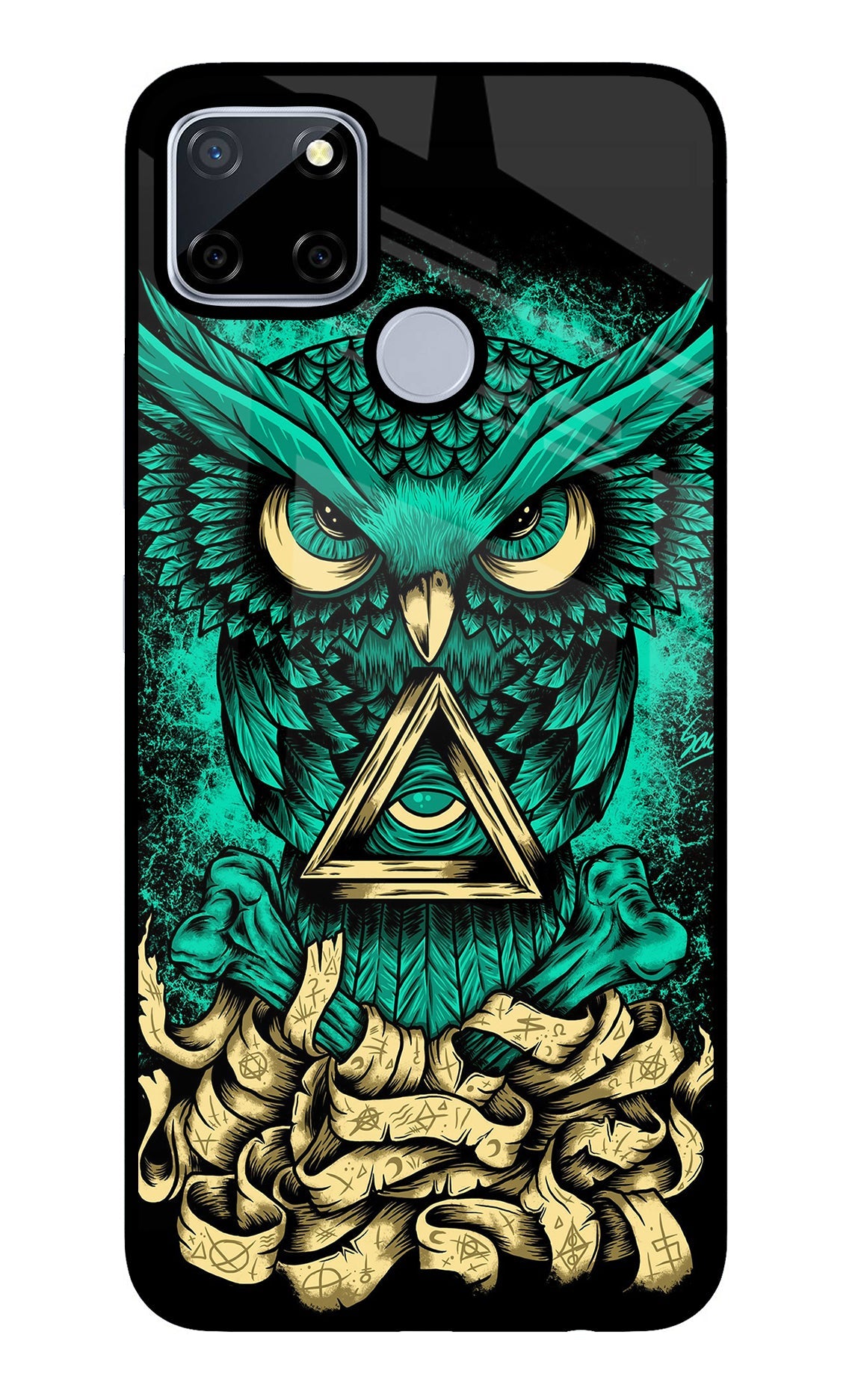 Green Owl Realme C12/Narzo 20 Back Cover