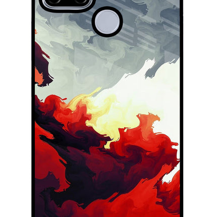 Fire Cloud Realme C12/Narzo 20 Glass Case