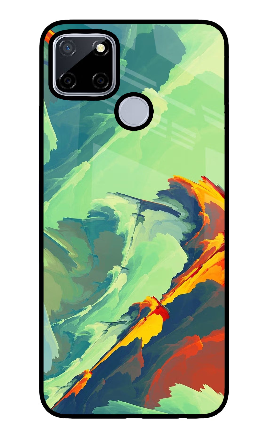 Paint Art Realme C12/Narzo 20 Glass Case Back Cover by Casekaro