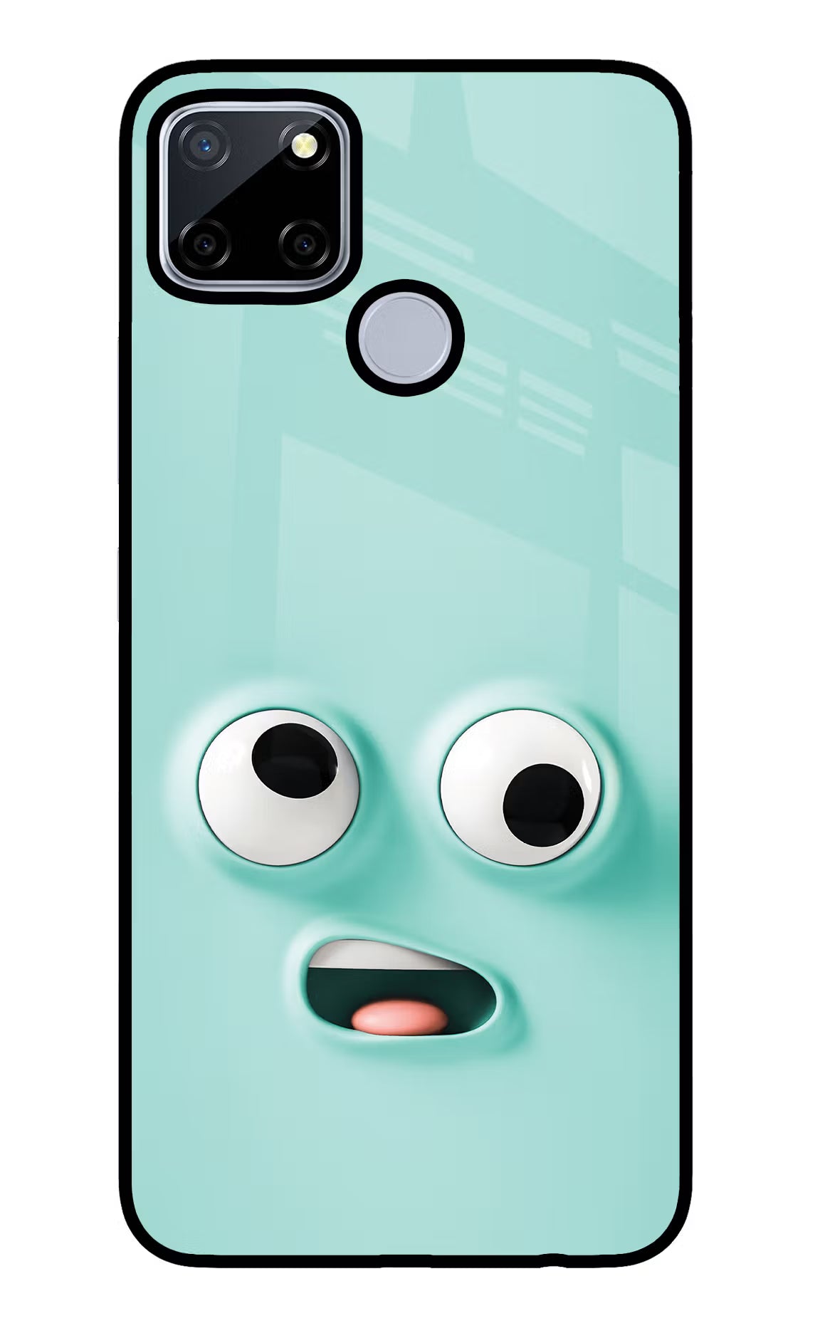 Funny Cartoon Realme C12/Narzo 20 Glass Case Back Cover by Casekaro