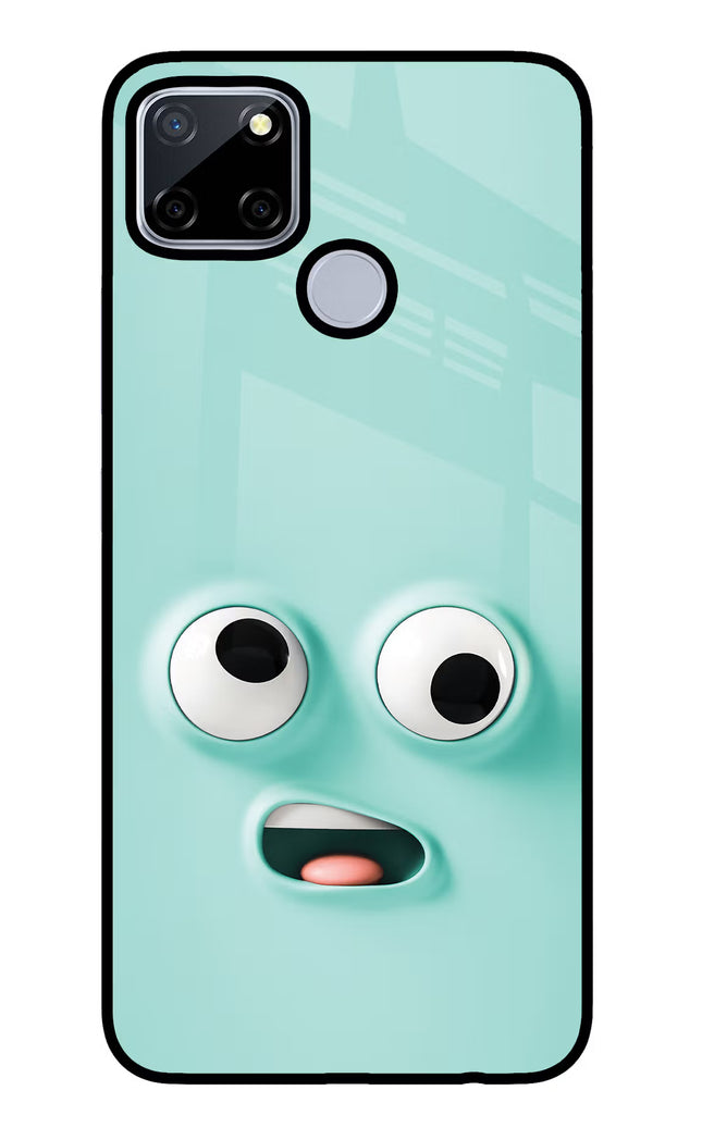 Funny Cartoon Realme C12/Narzo 20 Glass Case Back Cover by Casekaro