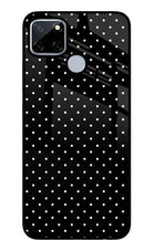 White Dots Realme C12/Narzo 20 Glass Case