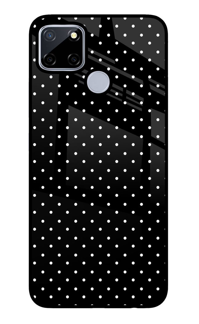 White Dots Realme C12/Narzo 20 Glass Case
