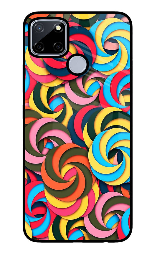 Spiral Pattern Realme C12/Narzo 20 Glass Case