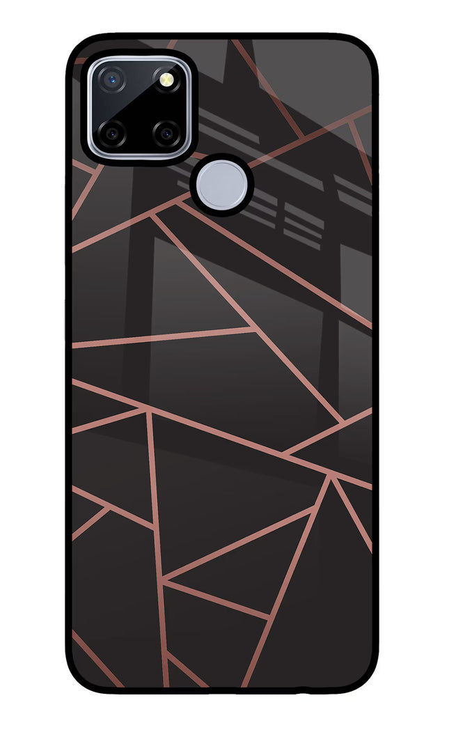 Geometric Pattern Realme C12/Narzo 20 Glass Case Back Cover by Casekaro