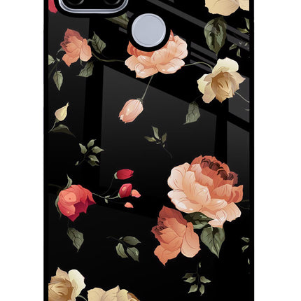 Flowers Realme C12/Narzo 20 Glass Case Back Cover by Casekaro