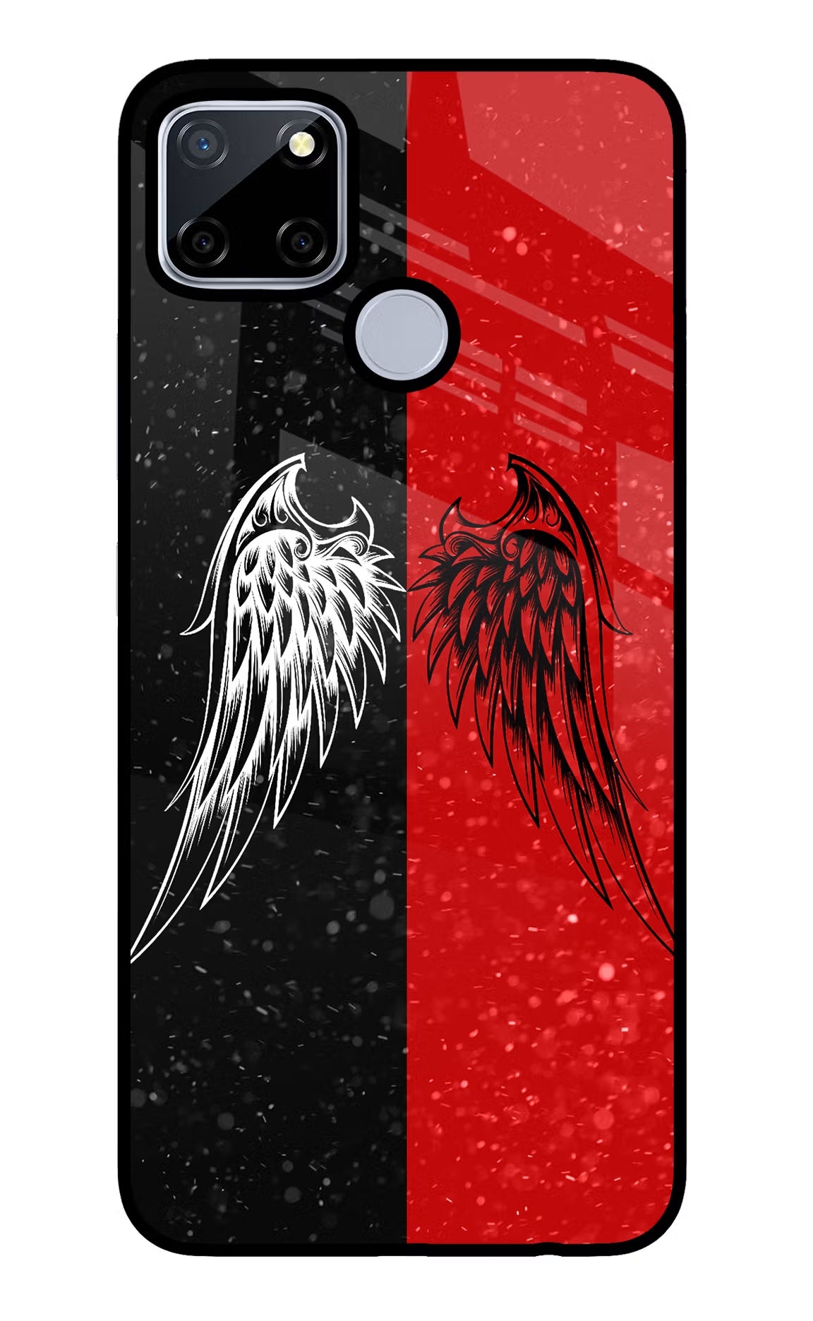 Wings Realme C12/Narzo 20 Glass Case Back Cover by Casekaro