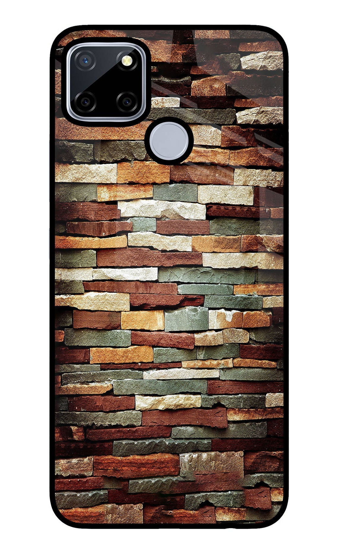 Bricks Pattern Realme C12/Narzo 20 Glass Case
