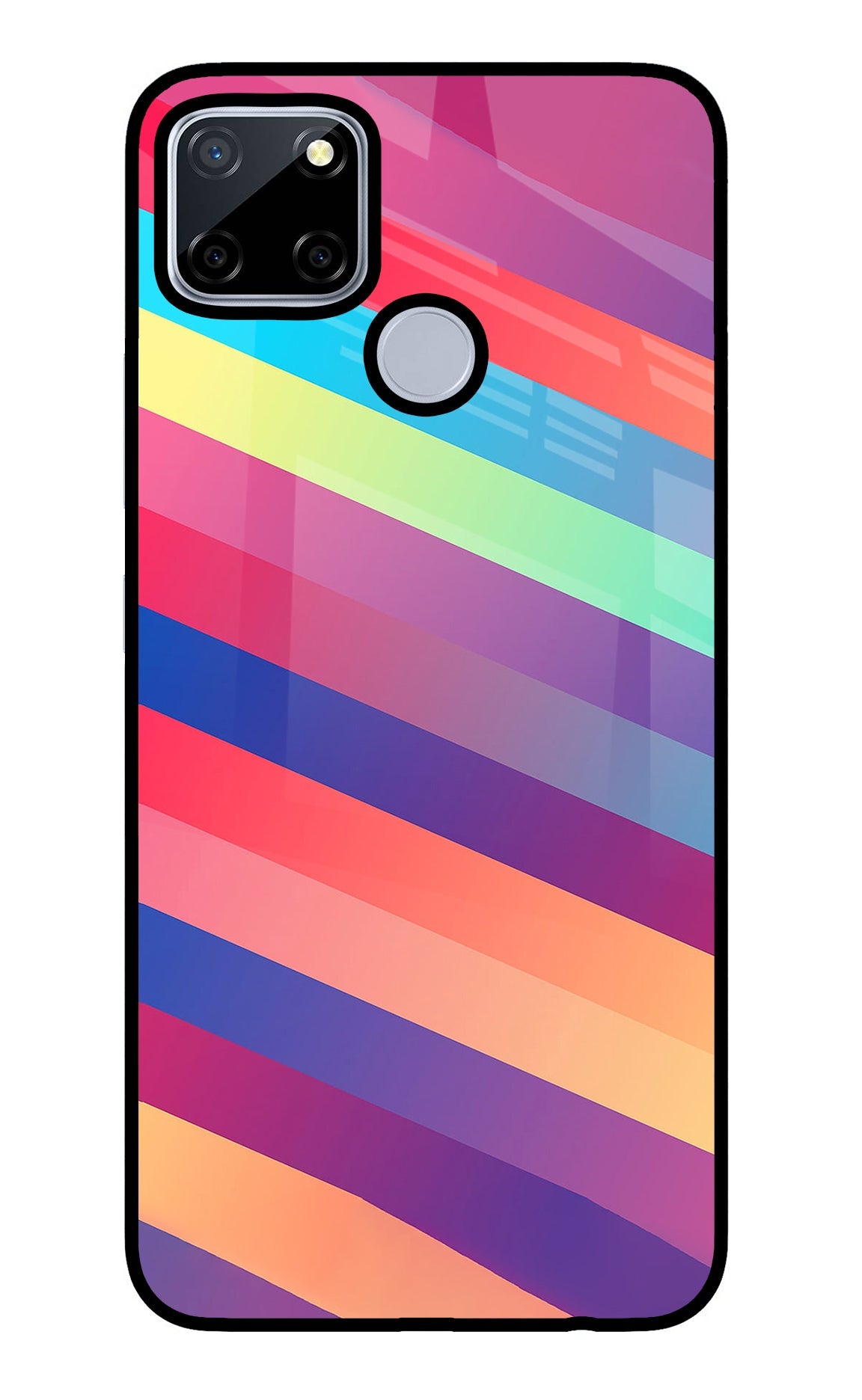 Stripes color Realme C12/Narzo 20 Back Cover