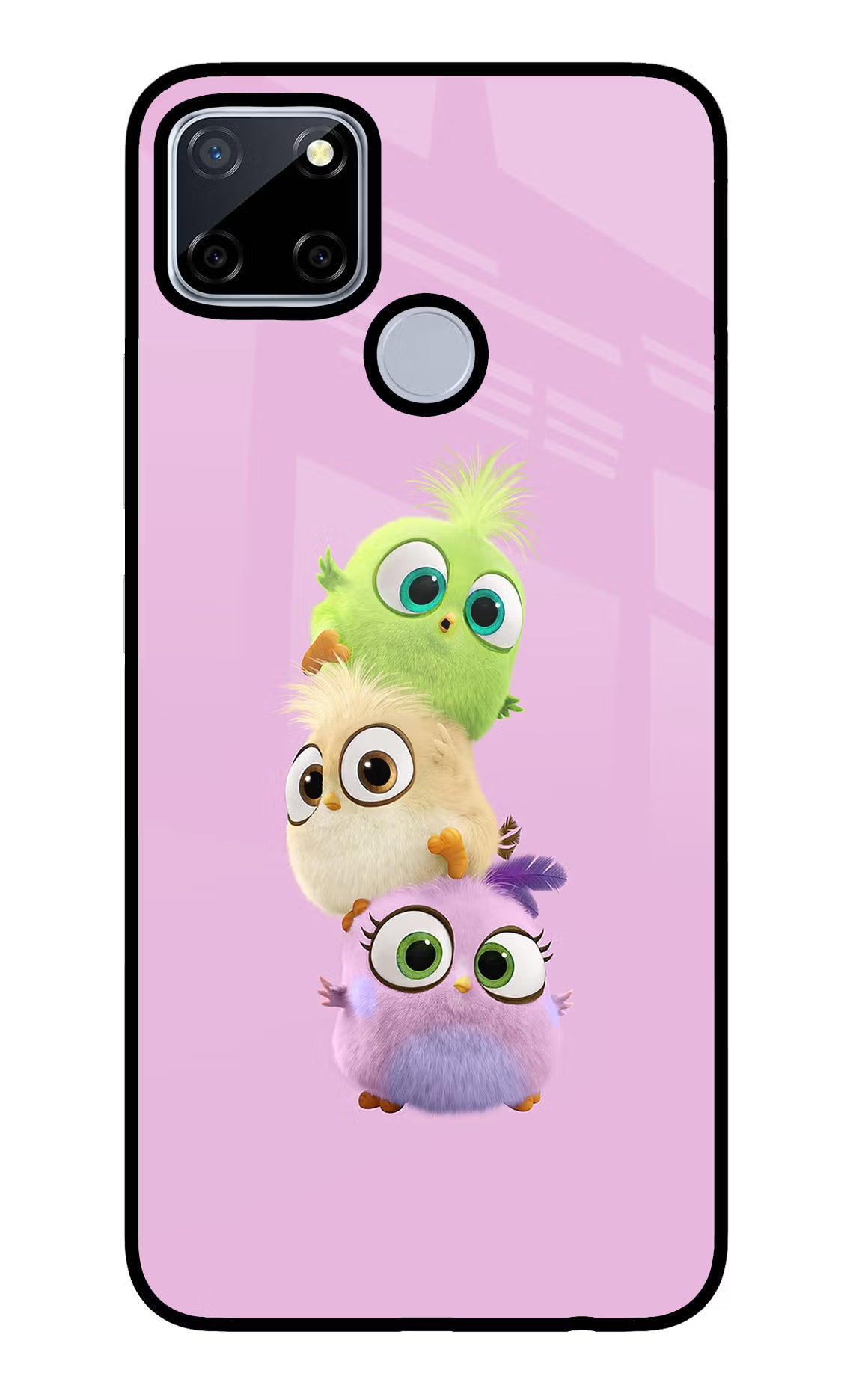 Cute Little Birds Realme C12/Narzo 20 Glass Case Back Cover by Casekaro