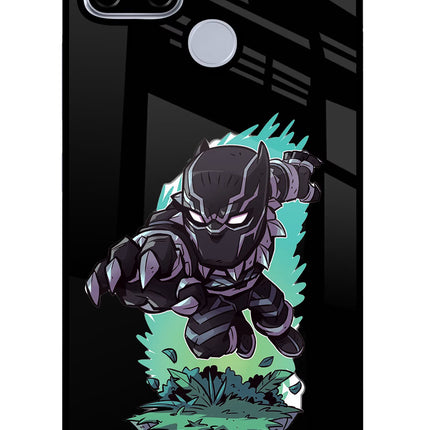 Black Panther Realme C12/Narzo 20 Glass Case