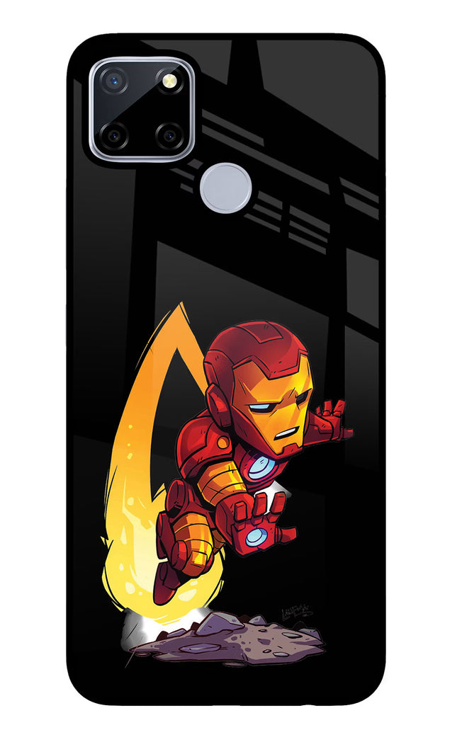 IronMan Realme C12/Narzo 20 Glass Case Back Cover by Casekaro