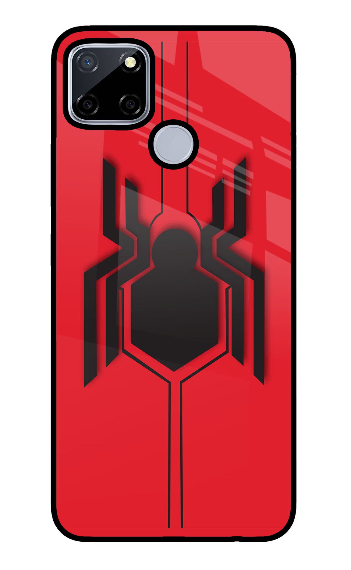 Spider Realme C12/Narzo 20 Glass Case Back Cover by Casekaro