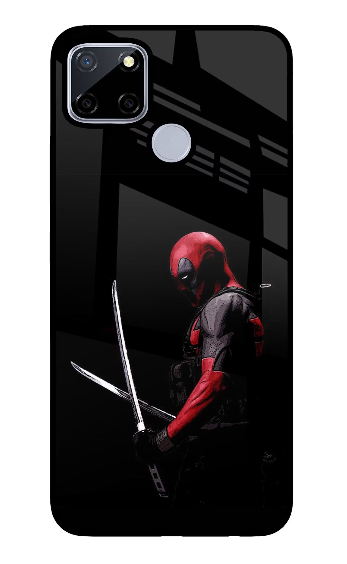 Deadpool Realme C12/Narzo 20 Glass Case Back Cover by Casekaro