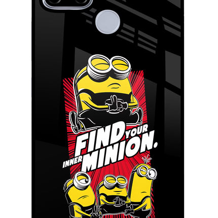 Find your inner Minion Realme C12/Narzo 20 Glass Case Back Cover by Casekaro