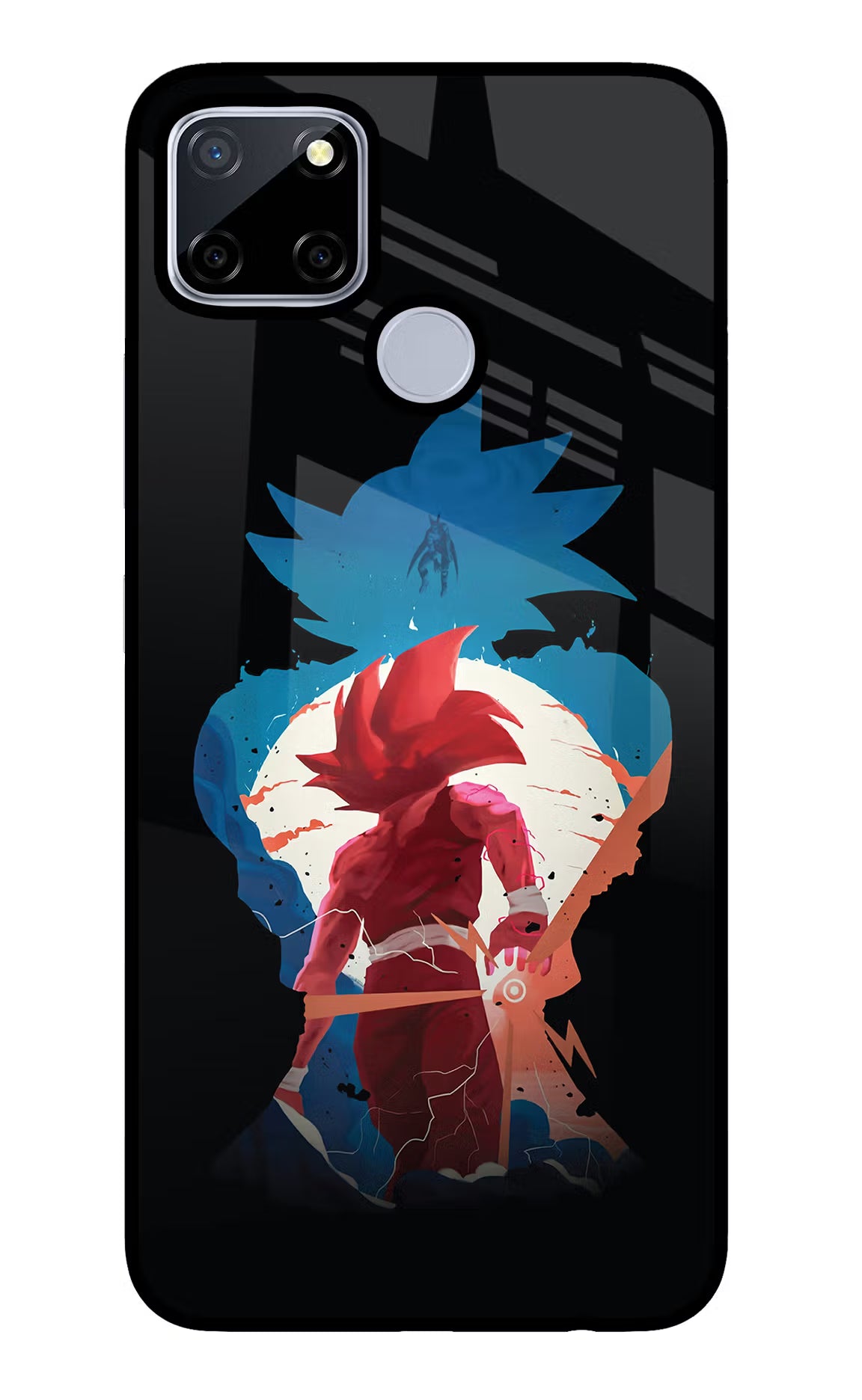 Goku Realme C12/Narzo 20 Glass Case Back Cover by Casekaro