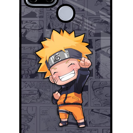 Chota Naruto Realme C12/Narzo 20 Glass Case Back Cover by Casekaro