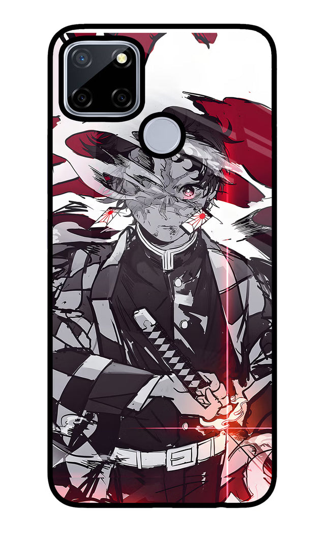 Demon Slayer Realme C12/Narzo 20 Glass Case Back Cover by Casekaro